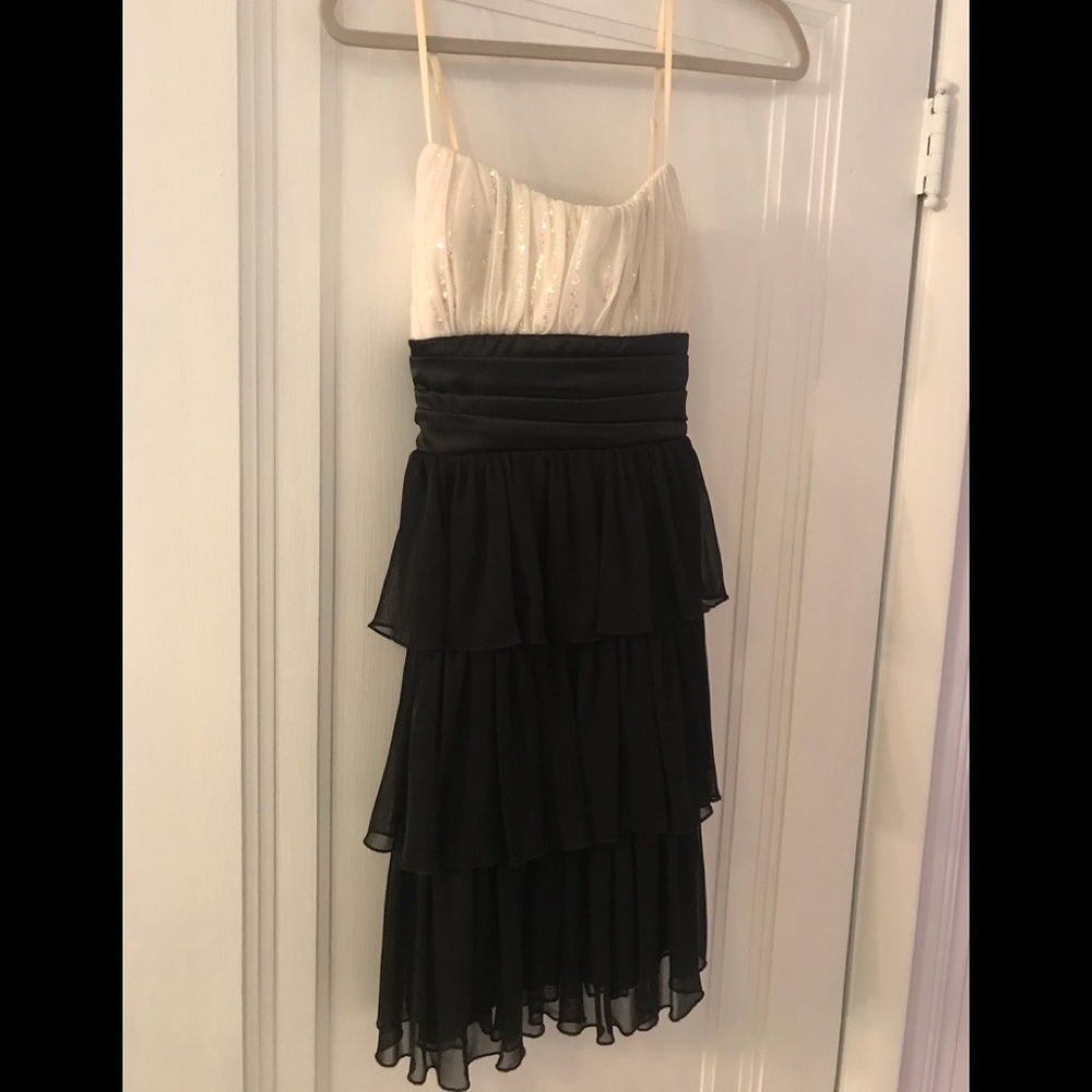 Ivory and black dress